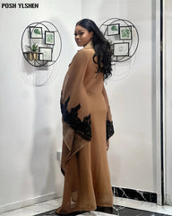 Elegant Plus Size African Abaya Dress – Traditional Nigerian Embroidered Kaftan Robe for Women - Free Delivery Worldwide only at Flexi Africa