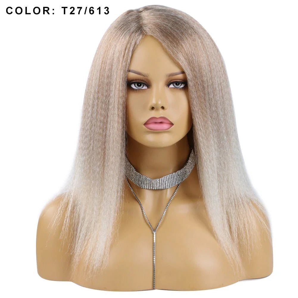 14" Natural - Looking Yaki Hair Wig for African Women - Free Delivery Worldwide only at Flexi Africa