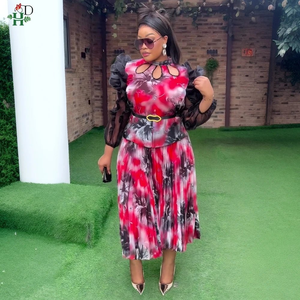 2025 New Fashion African Clothes Summer Dress For Women Plus Size Africa Elegant Kaftan Muslim Evening Party Colorful Dress - Free Delivery Worldwide only at Flexi Africa