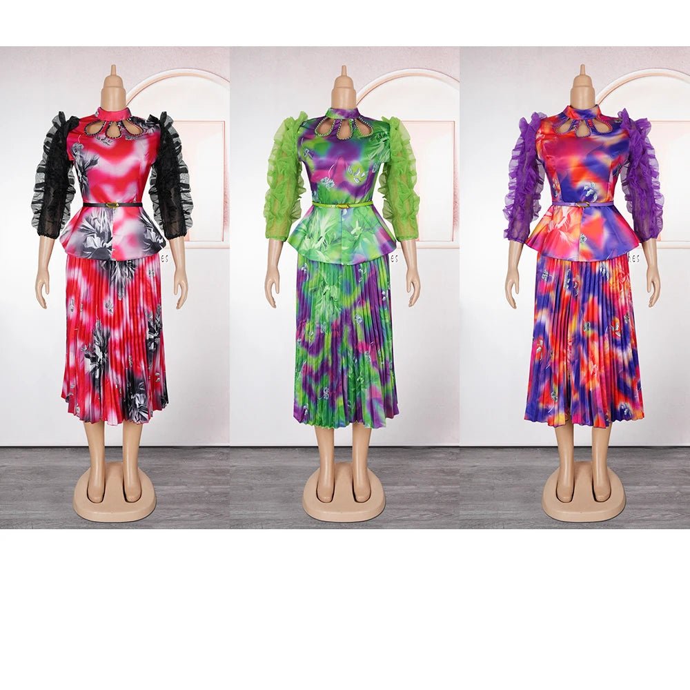 2025 New Fashion African Clothes Summer Dress For Women Plus Size Africa Elegant Kaftan Muslim Evening Party Colorful Dress - Free Delivery Worldwide only at Flexi Africa