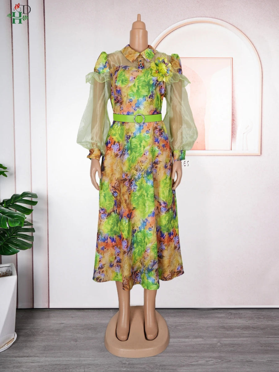 2025 New Fashion African Clothes Summer Dress For Women Plus Size Africa Elegant Kaftan Muslim Evening Party Colorful Dress - Free Delivery Worldwide only at Flexi Africa