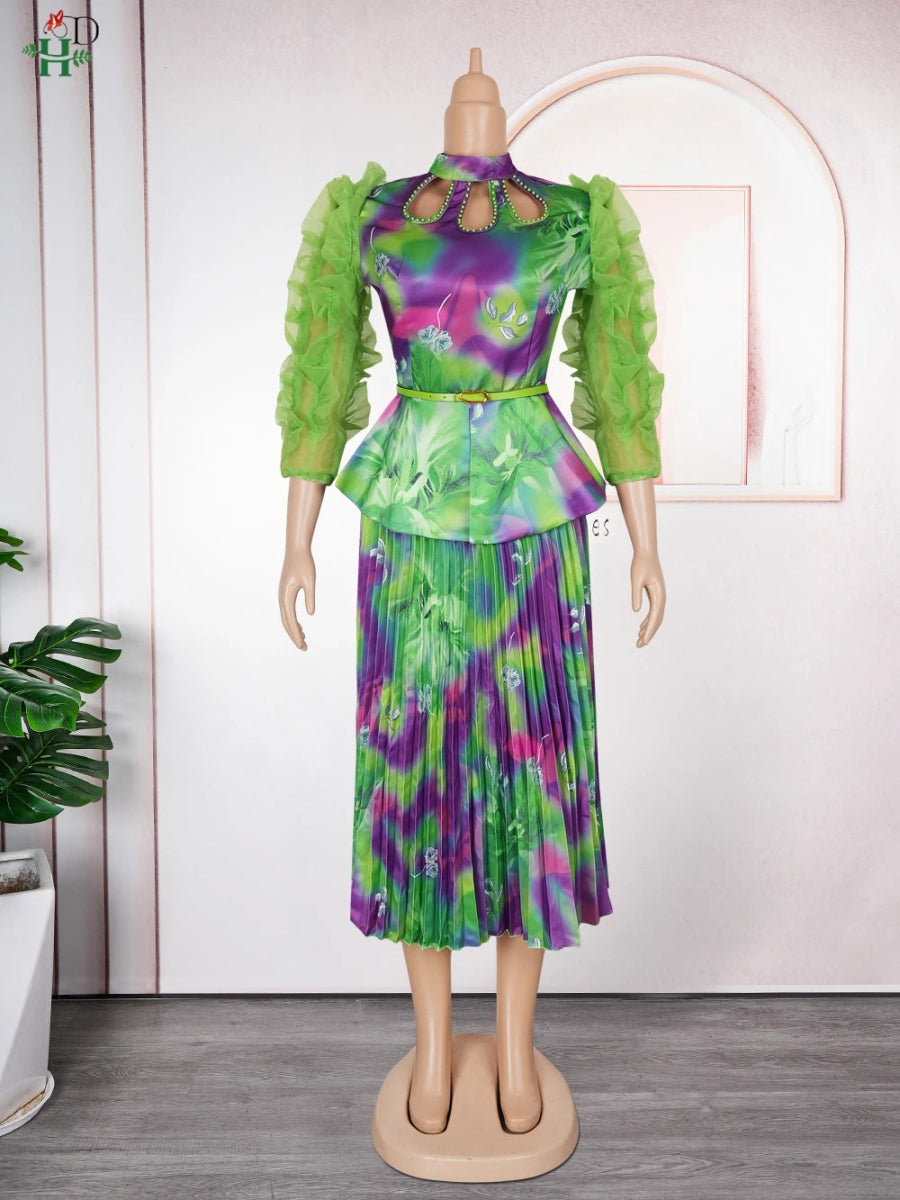 2025 New Fashion African Clothes Summer Dress For Women Plus Size Africa Elegant Kaftan Muslim Evening Party Colorful Dress - Free Delivery Worldwide only at Flexi Africa
