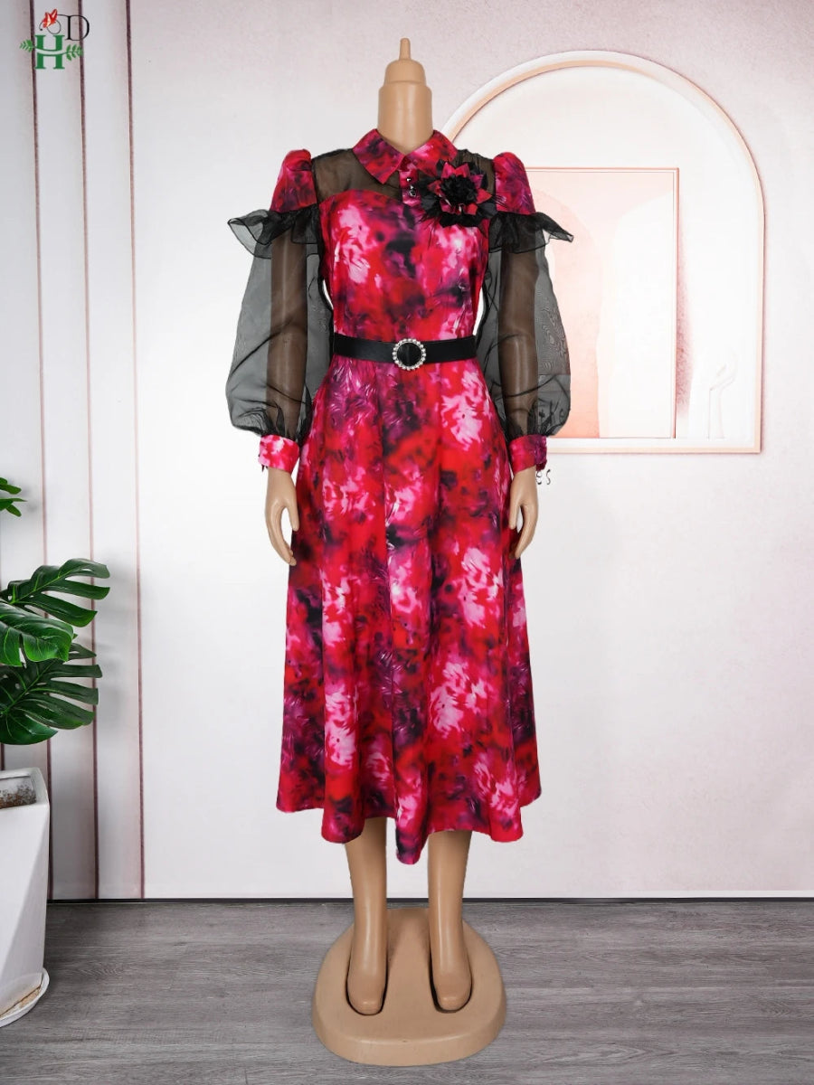 2025 New Fashion African Clothes Summer Dress For Women Plus Size Africa Elegant Kaftan Muslim Evening Party Colorful Dress - Free Delivery Worldwide only at Flexi Africa