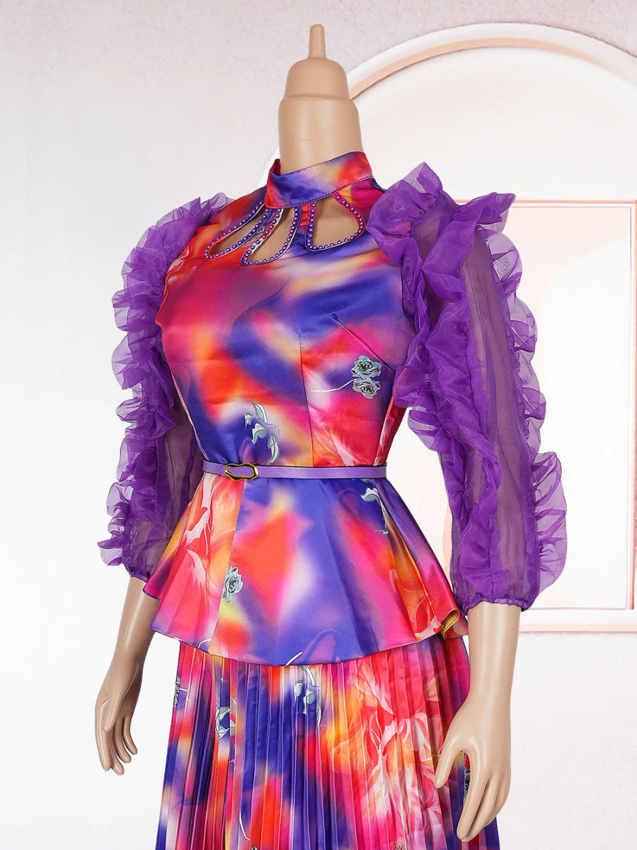 2025 New Fashion African Clothes Summer Dress For Women Plus Size Africa Elegant Kaftan Muslim Evening Party Colorful Dress - Free Delivery Worldwide only at Flexi Africa