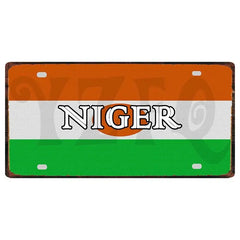 30X15CM Shabby Chic Metal Sign: Nigeria Niger City Car License Plate for Wall Decor, Restaurant, Craft, Home Decor - Free Delivery Worldwide only at Flexi Africa