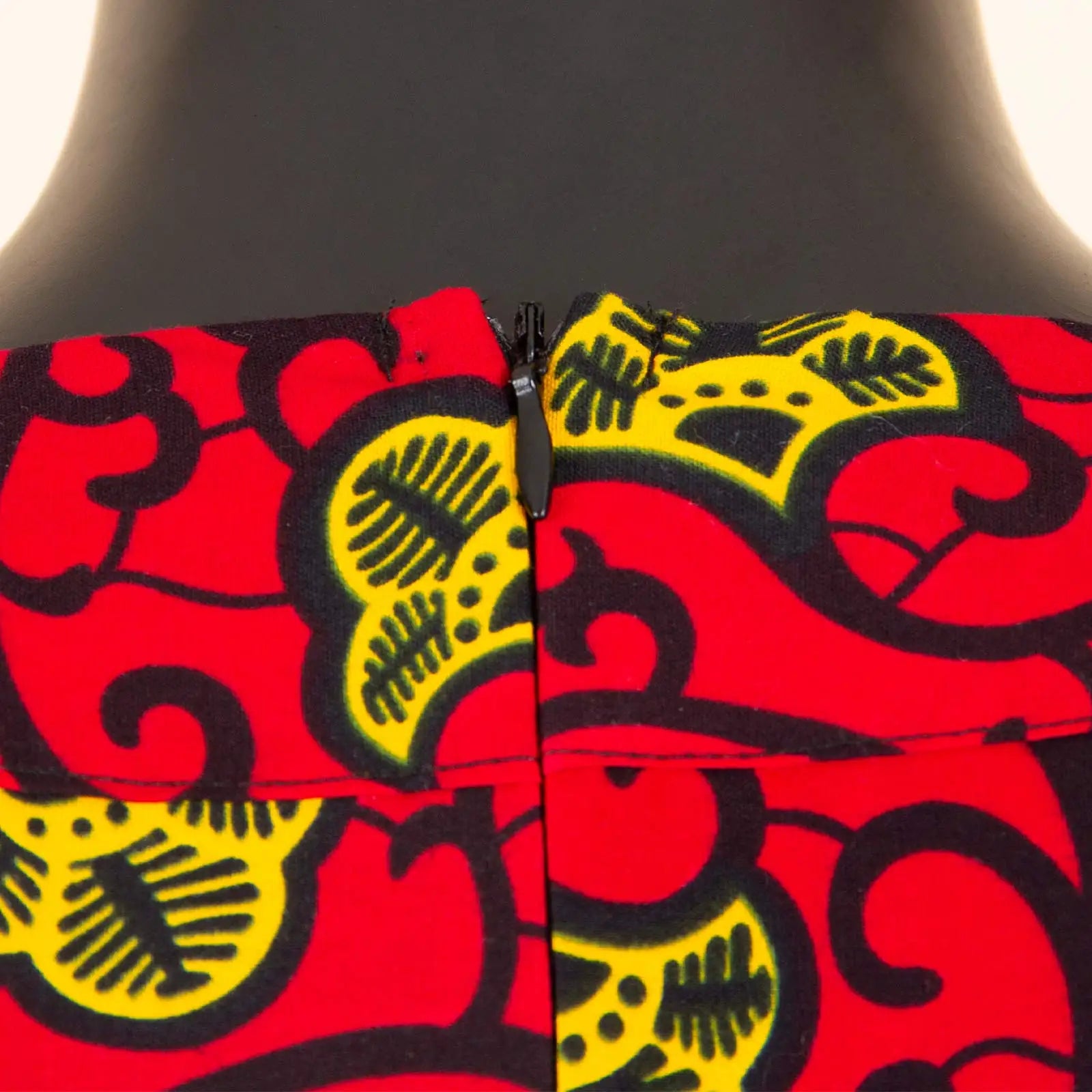 African Women's Long Trench Coat – Short Sleeve Bazin Riche Overcoat