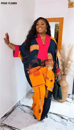 Buy Plus Size African Clothes Women Dashiki 2PC Set Print Outfits Tops Pants Trousers Suits for only $64.62 at Flexi Africa!