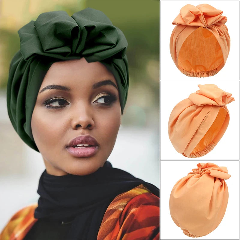 Buy Women's headdresses, monochromatic colored mirror hats in Muslim style for only $11.99 at Flexi Africa!