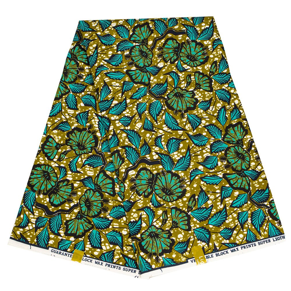 Buy African Ankara Wax Print Fabric – 100% Polyester Block Pattern Material for Sewing for only $4.31 at Flexi Africa!