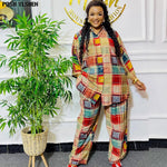 African Ankara Women’s 2PC Set – Matching Pants and Top, Plus Size Elegant Outfit - Free Delivery Worldwide only at Flexi Africa