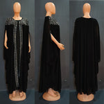 African Clothing for Women – Dashiki Chiffon Long Dress & Robe 2PC Set - Free Delivery Worldwide only at Flexi Africa