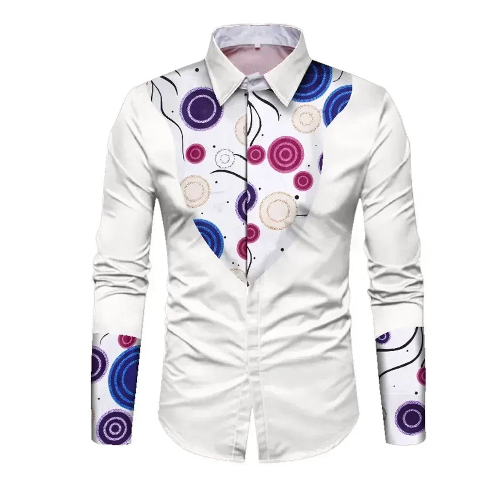 African Couple Matching Outfits – Elegant Lovers’ Traditional Clothing Set, Men’s Shirt & Women’s Long Maxi Dress - Free Delivery Worldwide only at Flexi Africa