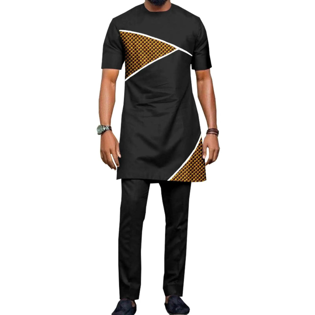 African Dashiki Bazin Riche Long Dress for Women – Slim Tassel Print Matching Couple Party Outfit - Free Delivery Worldwide only at Flexi Africa