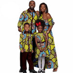 African Dashiki Family Set – Matching Dresses for Women & Girls with Men & Boys Top and Pants - Free Delivery Worldwide only at Flexi Africa