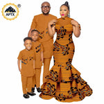 African Dashiki Family Set – Matching Dresses for Women & Girls with Men & Boys Top and Pants - Free Delivery Worldwide only at Flexi Africa