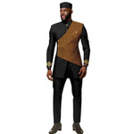 African Ethnic New Style Men's Suit - Elegant and Fitted Design - Fashionable Men's Clothing - Free Delivery Worldwide