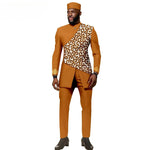 African Ethnic New Style Men's Suit - Elegant and Fitted Design - Fashionable Men's Clothing - Free Delivery Worldwide