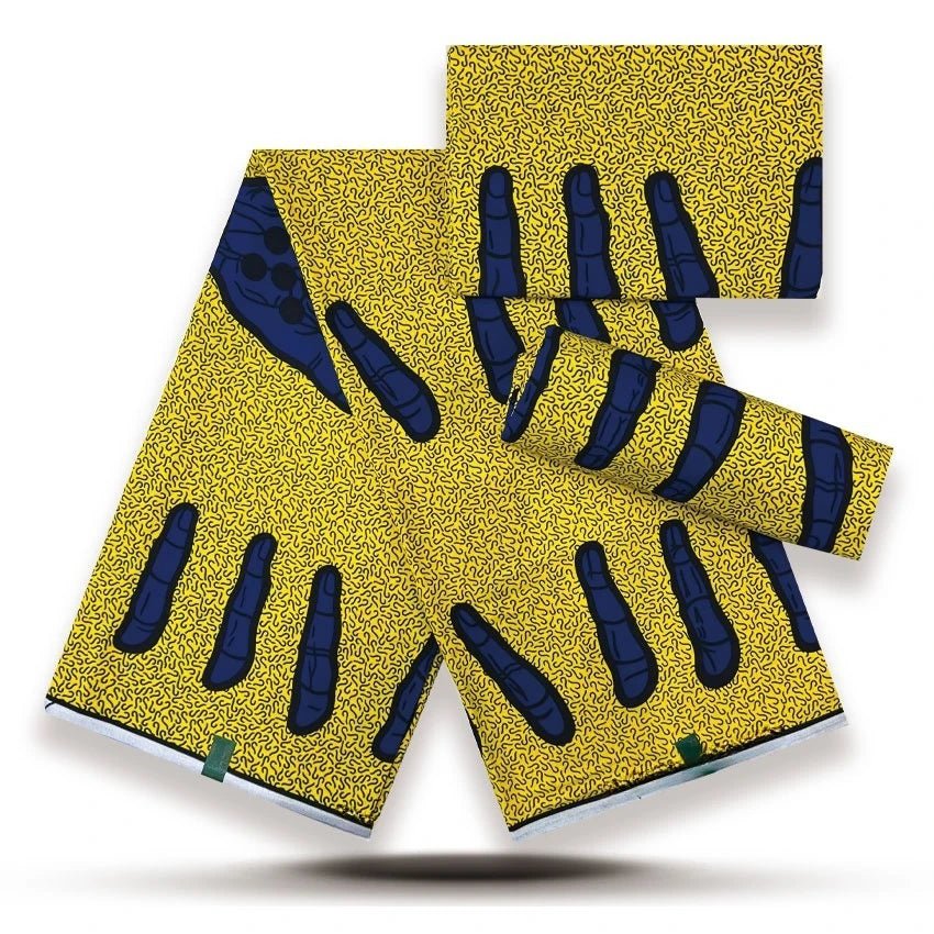 African Fabrics Wax 100% Cotton Wax Prints Good Quality Wax Loincloth For Women Dress 6 Yards