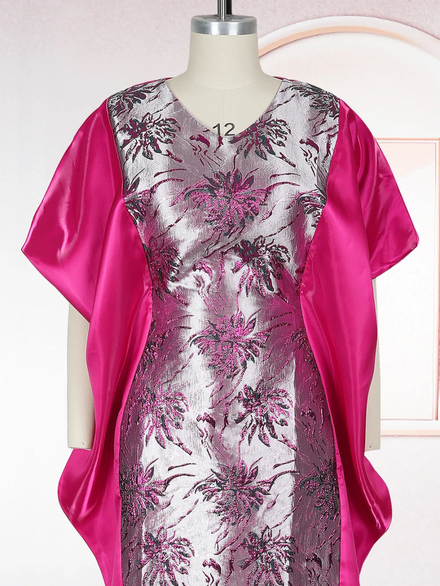 African Luxury Gown – Rich Embroidery Boubou Robe for Special Occasions - Free Delivery Worldwide only at Flexi Africa