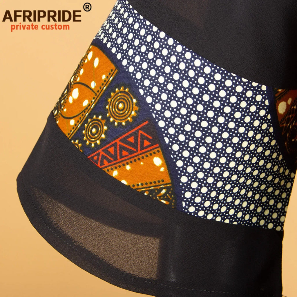 African Print Dashiki Bodycon Maxi Dress – Half Sleeve Ankara Party Wear - Free Delivery Worldwide only at Flexi Africa