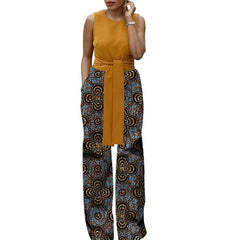 African Print Women Women's Wide Leg Pants Nigerian Fashion Female Loose Trousers Outfits - Flexi Africa www.flexiafrica.com