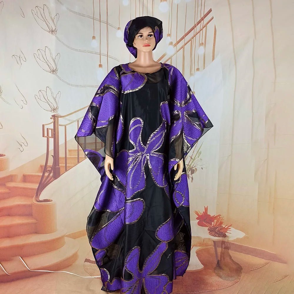 Buy African Women’s 2PC Dress Set with Matching Headscarf – Elegant Church & Special Occasion Outfit for only $79.71