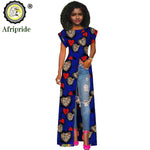 African Women's Long Trench Coat – Short Sleeve Bazin Riche Overcoat - Free Delivery Worldwide only at Flexi Africa