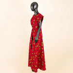 African Women's Long Trench Coat – Short Sleeve Bazin Riche Overcoat - Free Delivery Worldwide only at Flexi Africa