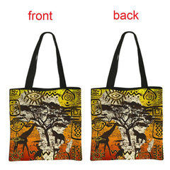 African Women's Style Handbag: Traditional Printed Top-Handle and Shoulder Tote Bags for Females - Flexi Africa - FREE POST