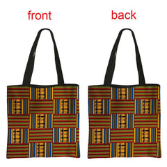 African Women's Style Handbag: Traditional Printed Top-Handle and Shoulder Tote Bags for Females - Flexi Africa - FREE POST