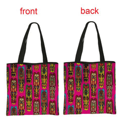 African Women's Style Handbag: Traditional Printed Top-Handle and Shoulder Tote Bags for Females - Flexi Africa - FREE POST