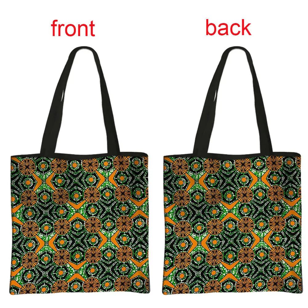 African Women's Style Handbag: Traditional Printed Top-Handle and Shoulder Tote Bags for Females - Flexi Africa - Flexi Africa offers Free Delivery Worldwide - Vibrant African traditional clothing showcasing bold prints and intricate designs