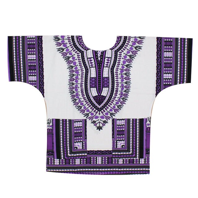 Authentic African Dashiki Printed T-Shirts for Men - Flexi Africa - Flexi Africa offers Free Delivery Worldwide - Vibrant African traditional clothing showcasing bold prints and intricate designs