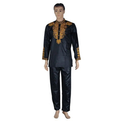 Authentic African Style: Men's Dashiki Top and Pant Set for the Fashion - Forward Gentleman - Free Delivery Worldwide only at Flexi Africa