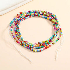 Boho Chic: Vibrant Beaded Waist Chains for Women - Flexi Africa - Free Delivery Worldwide only at www.flexiafrica.com