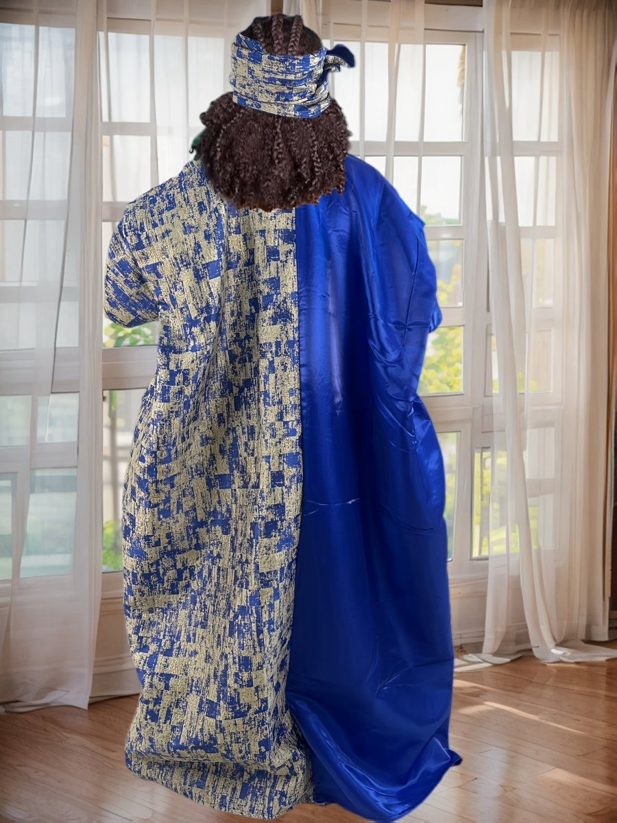 Cultural African Long Dress for Women – Modern & Traditional Fusion - Free Delivery Worldwide only at Flexi Africa