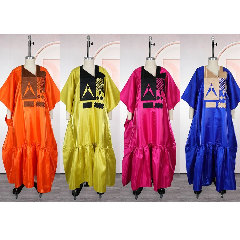 Elegant African Dress for Women – Plus Size Dashiki Ankara Kaftan Robe - Free Delivery Worldwide only at Flexi Africa