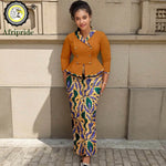 Elegant African Print 2PC Suit – Structured Blazer & High - Waisted Skirt - Free Delivery Worldwide only at Flexi Africa
