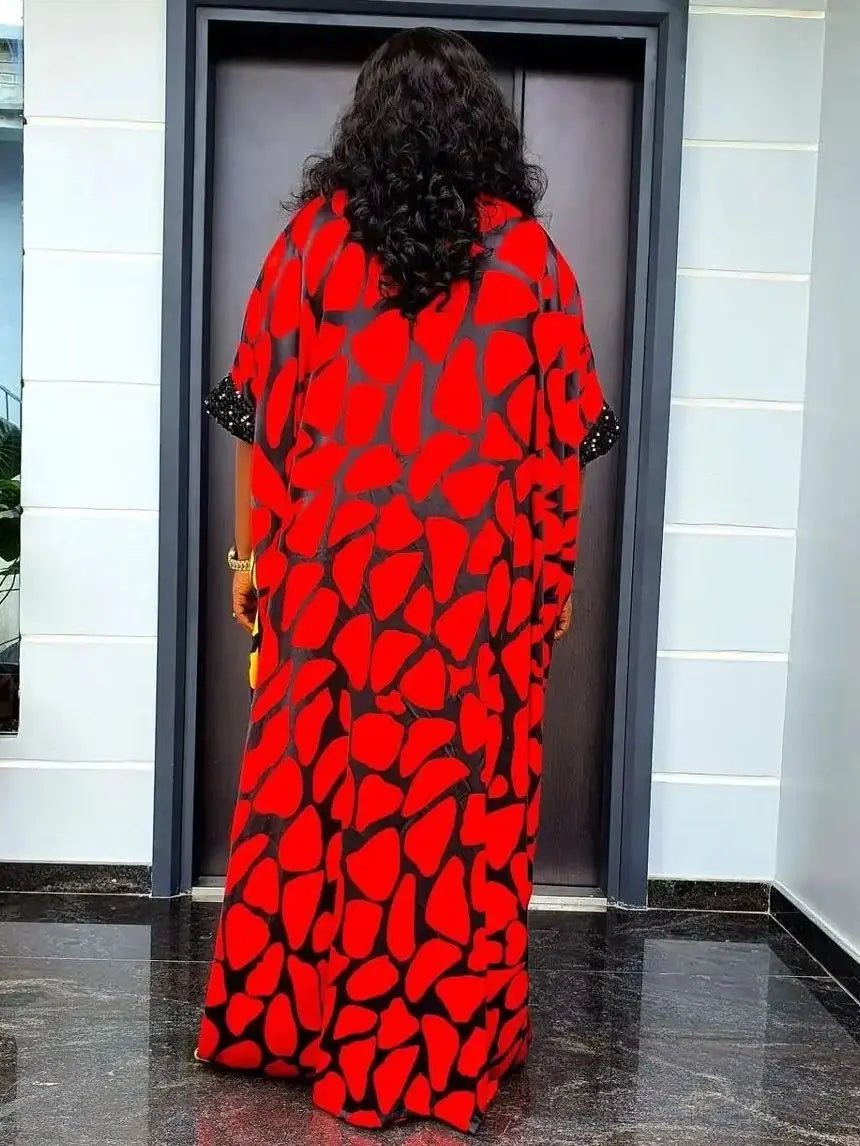 Exquisite Abayas: Embrace Luxury African Fashion for Evening Parties with Caftans, Boubous, and Djellabas - Flexi Africa - Flexi Africa offers Free Delivery Worldwide - Vibrant African traditional clothing showcasing bold prints and intricate designs