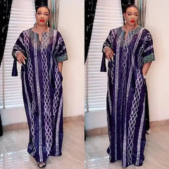 Exquisite African Abayas: Luxury Caftan Dresses for Weddings, Parties, and Beyond - Flexi Africa - Flexi Africa offers Free Delivery Worldwide - Vibrant African traditional clothing showcasing bold prints and intricate designs