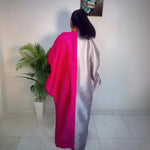 Fashion boubou africain femme Color blocking african dress Embroidery decoration africa clothing - Free Delivery Worldwide only at Flexi Africa