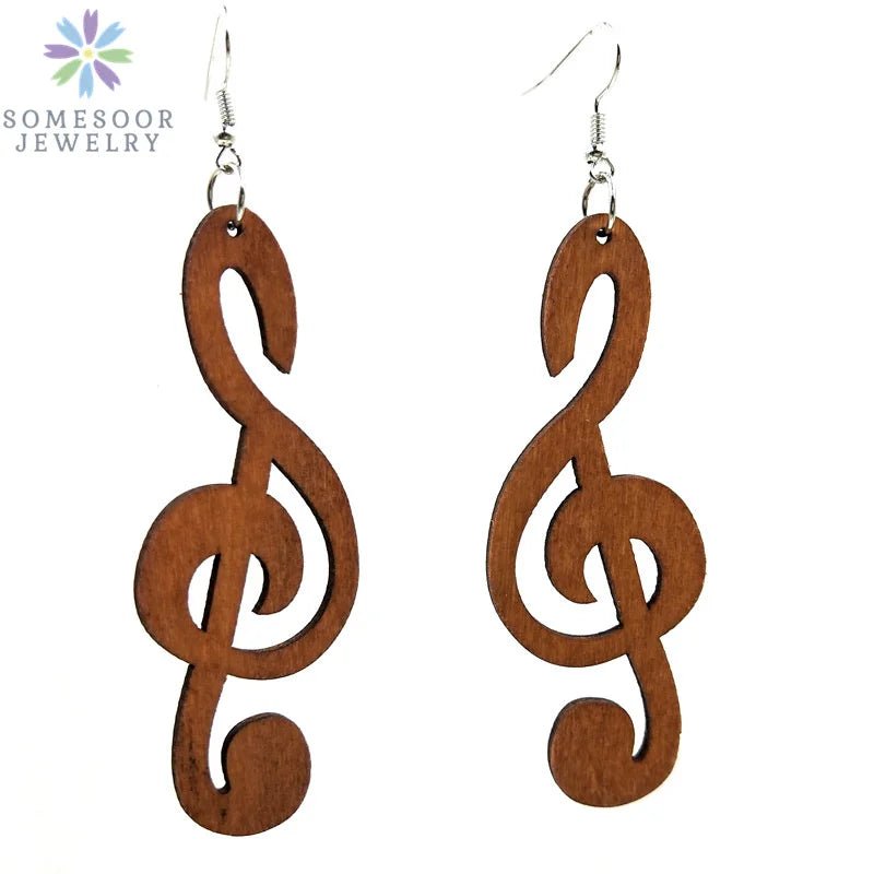 Fashion Laser-Cut Wooden African Map Drop Earrings: Traditional Ethnic Pendant Dangle Jewelry for Women - Flexi Africa