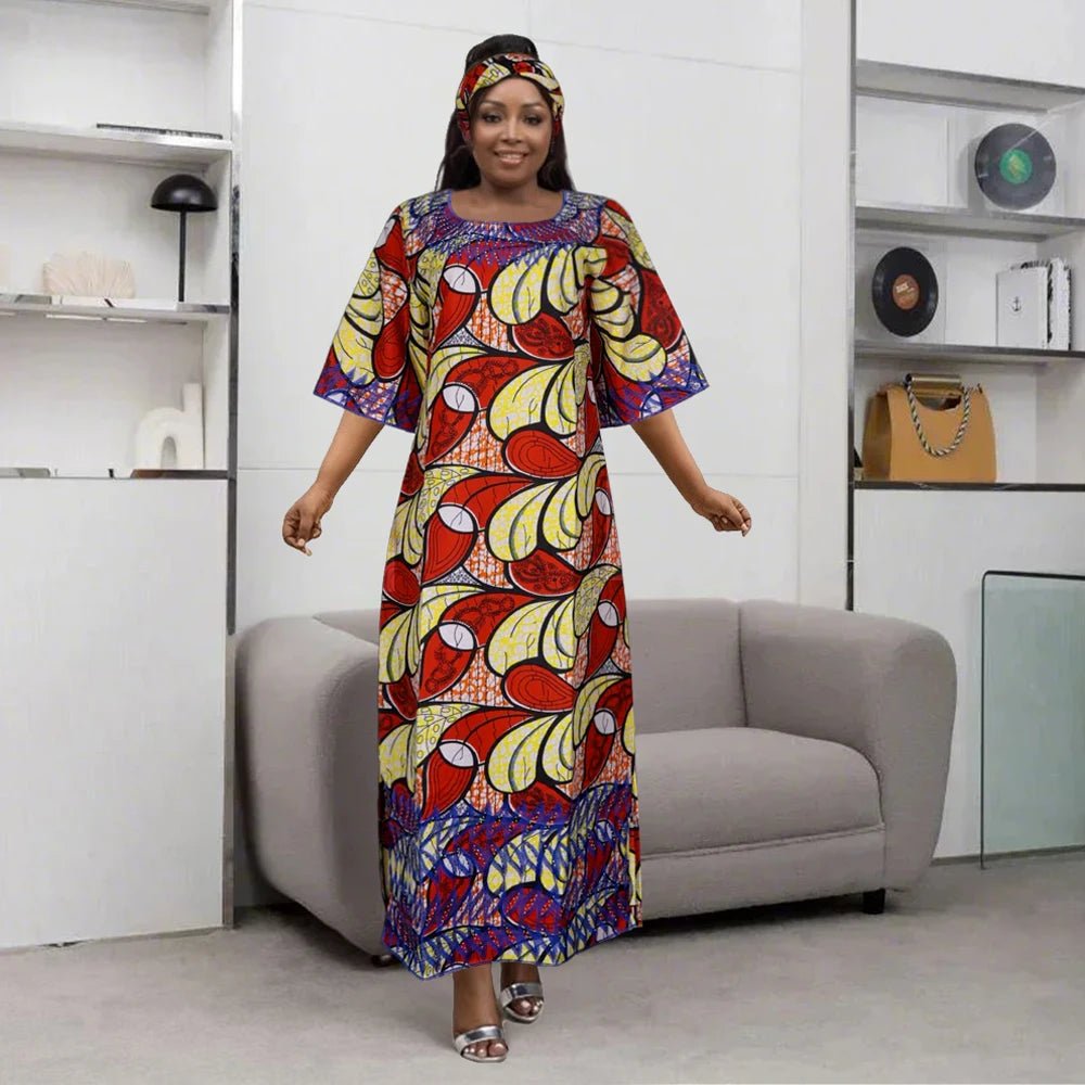 Dresses For Women Embroidery Floral Dresses Rich Long Robes Party Wedding - Free Delivery Worldwide only at Flexi Africa