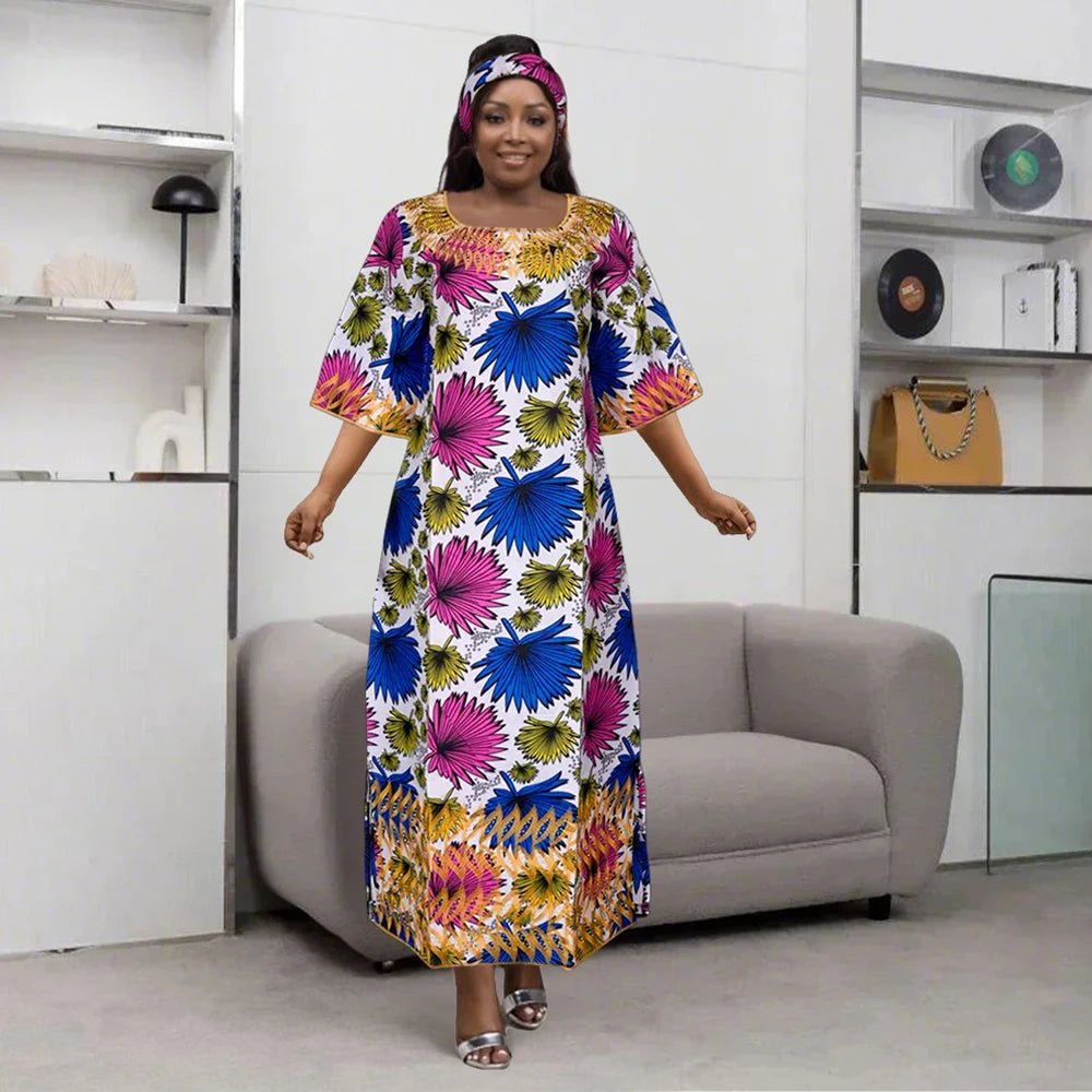 Dresses For Women Embroidery Floral Dresses Rich Long Robes Party Wedding - Free Delivery Worldwide only at Flexi Africa