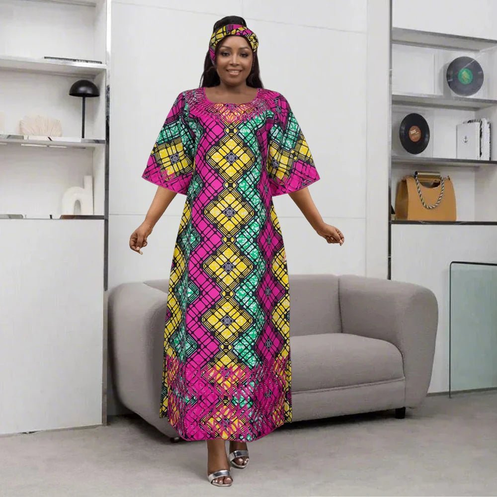 Dresses For Women Embroidery Floral Dresses Rich Long Robes Party Wedding - Free Delivery Worldwide only at Flexi Africa
