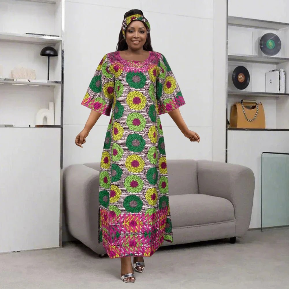 Dresses For Women Embroidery Floral Dresses Rich Long Robes Party Wedding - Free Delivery Worldwide only at Flexi Africa