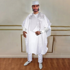 H&D South African Traditional Wear Formal Attire Bazin Riche Dashiki Outfits Shirt Pants Robe Suit African Men Agbada Ramadan - Free Delivery Worldwide only at Flexi Africa