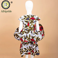 Kids African Print Princess Dress – Sleeveless Ankara Casual Mini Dress for Girls - Free Delivery Worldwide only at Flexi Africa