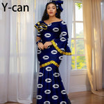 Luxury African Ankara Print Dress – Elegant Slim Fit Gown for Women’s Birthday, Wedding, and Party Events