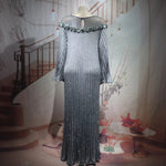 Luxury African Boubou Dress for Women – Classical Elegance Rhodochrosite Design with Folded Pleats - Free Delivery Worldwide only at Flexi Africa